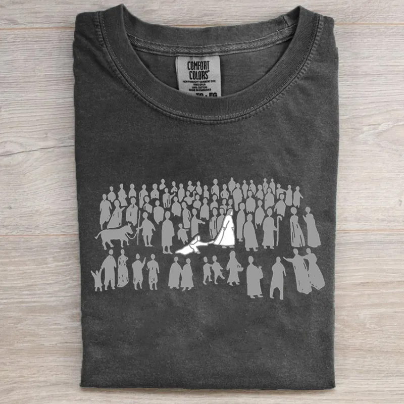 Jesus Leaves the 99 – Meaningful Christian Faith T-Shirt