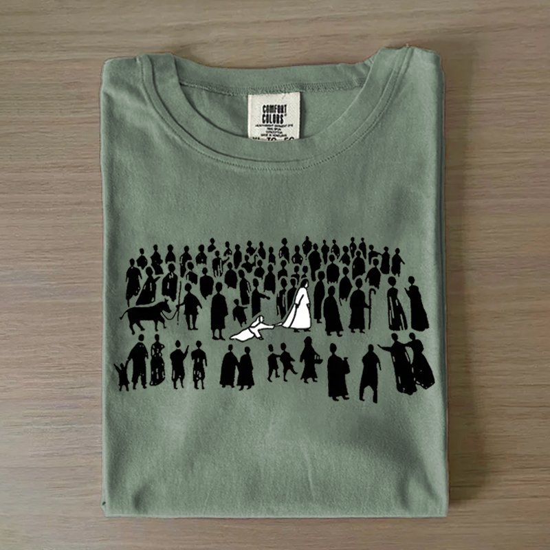 Jesus Leaves the 99 – Meaningful Christian Faith T-Shirt