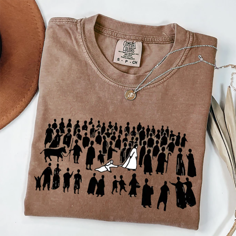 Jesus Leaves the 99 – Meaningful Christian Faith T-Shirt